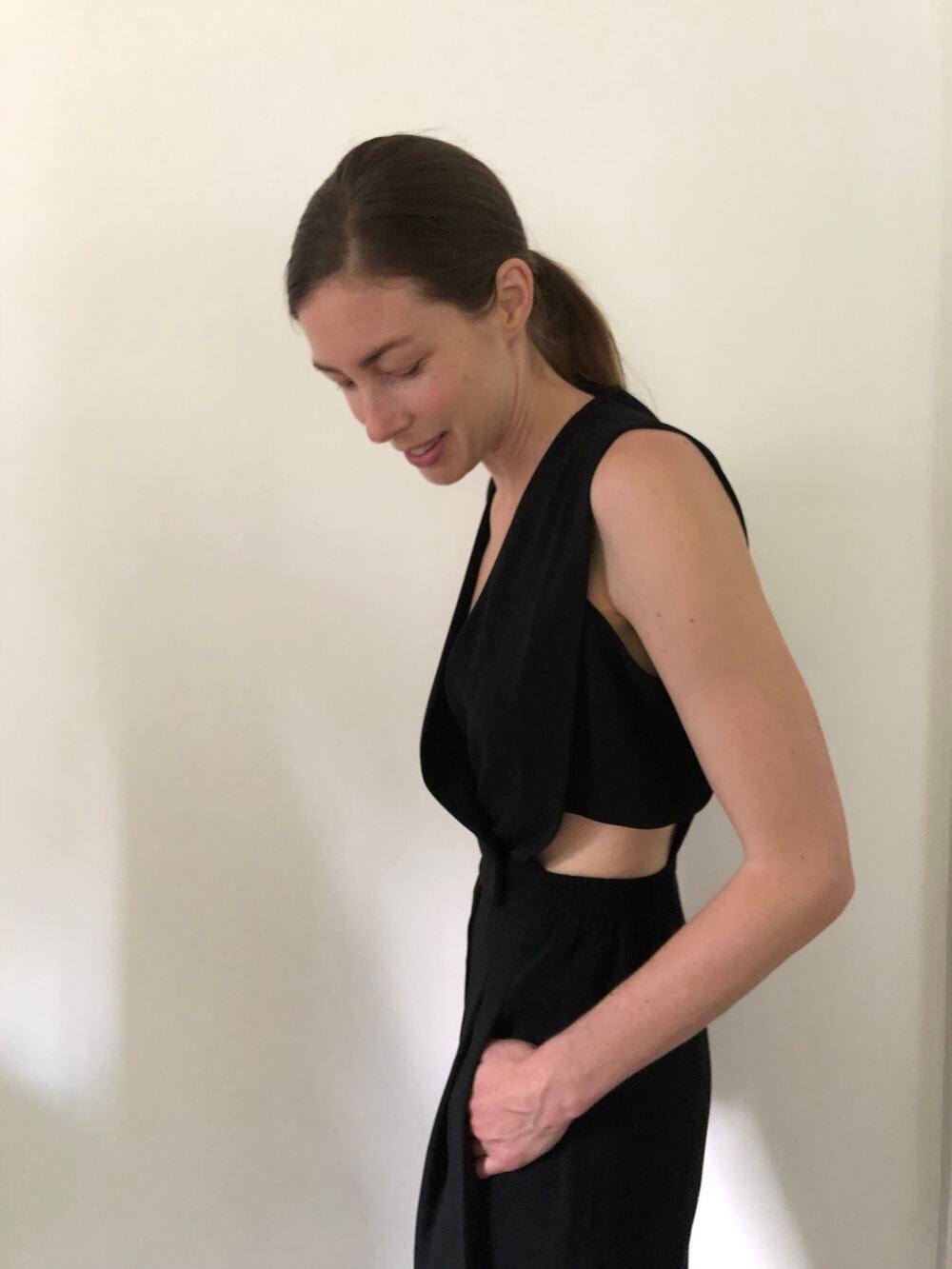Jonathan Simkhai Crepe Cutout Jumpsuit